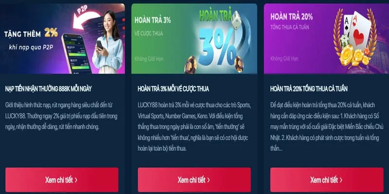 Phần thưởng hấp dẫn và tỷ lệ đổi thưởng cao